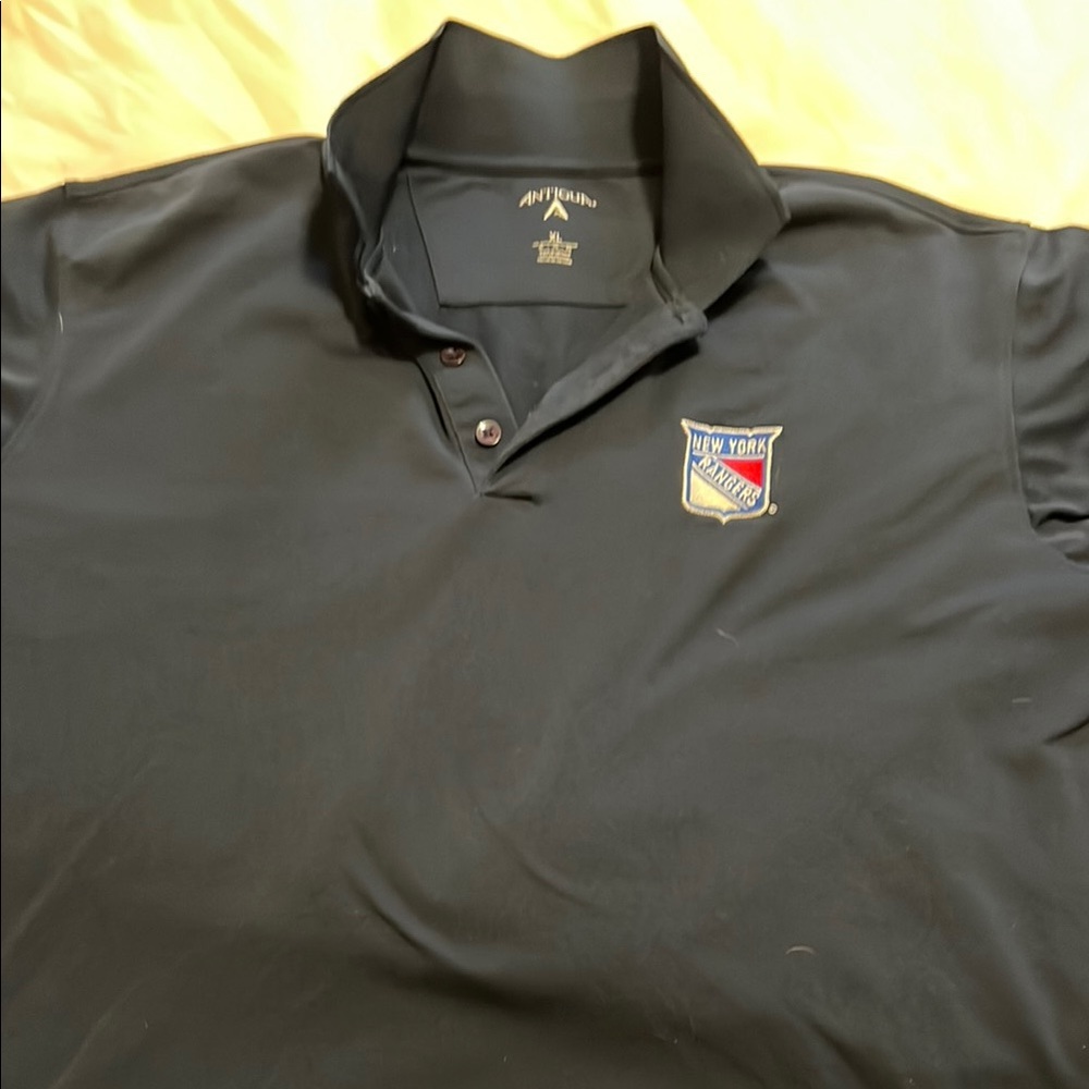 NHL Team Logo Black Polo Shirt